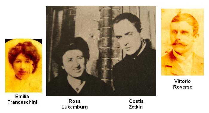 Rosa Luxemburg (Emilia Franceschini), Costia Zetkin (Vittorio Roverso)
